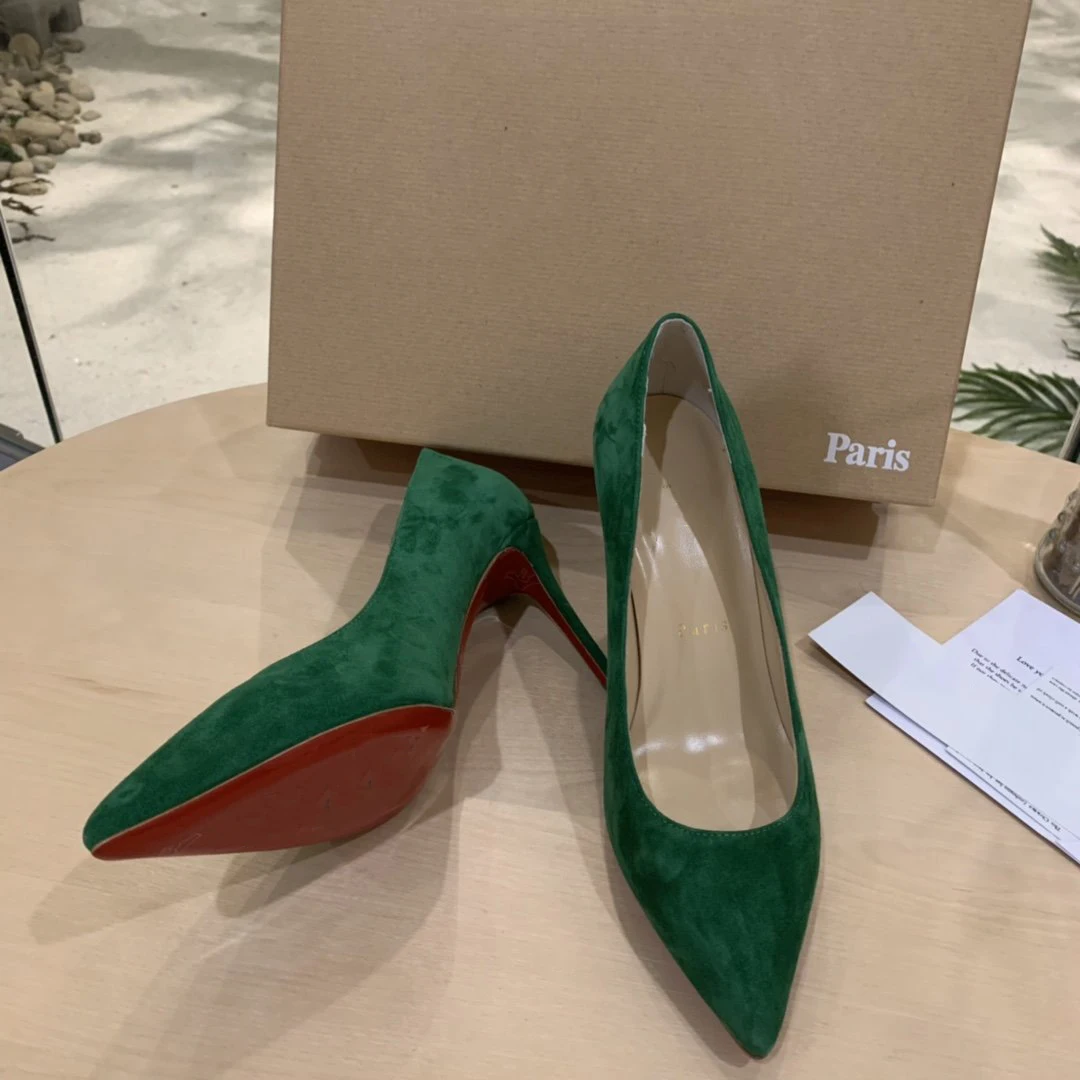 

Top Quality Womens High Heels Luxury Fashion Ladies Crystal Glisten Red Sole Shoes Classic Retro Designer 0-12cm High heel 0302