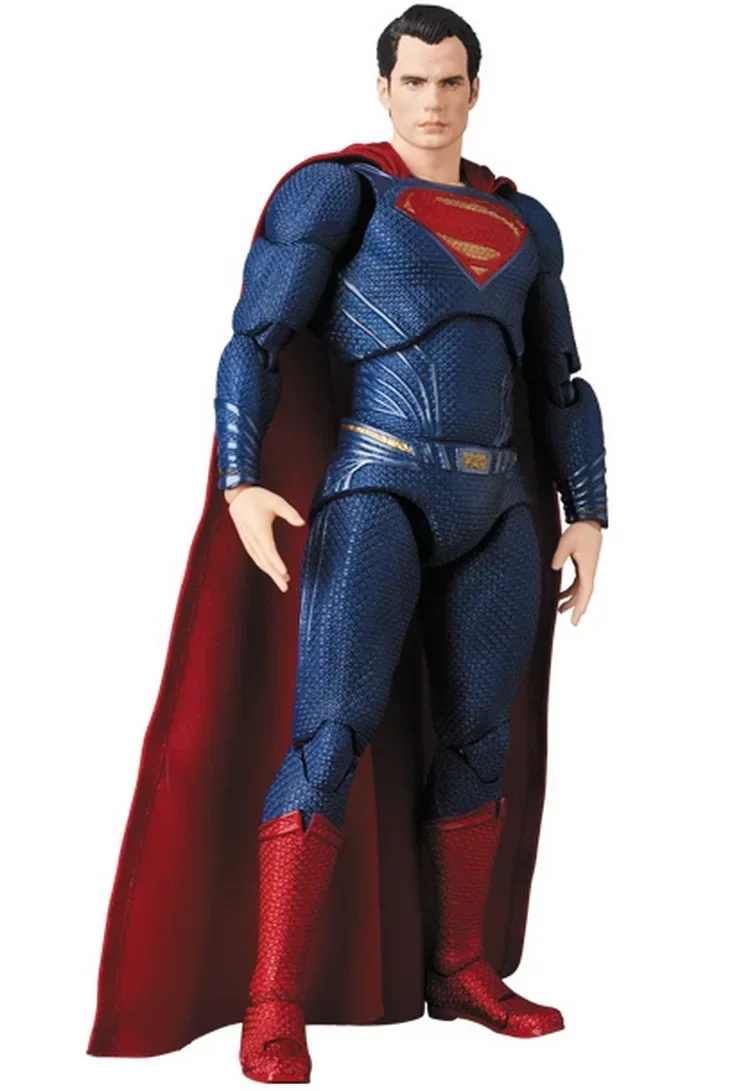 Фото Bandai 17 см комикс MAFEX 057 подвижная модель игрушки Супермен фигурка подарок №2