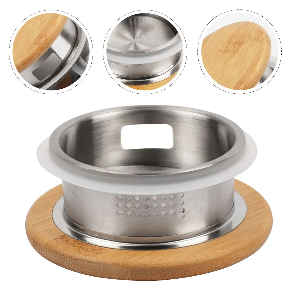 

Pitcher Lid Water Lids Cover Glassfor Covers Teapot Jug Replaceable Kettle Woodenjar Bottle Stoppers Beverage Lemonade Dispenser