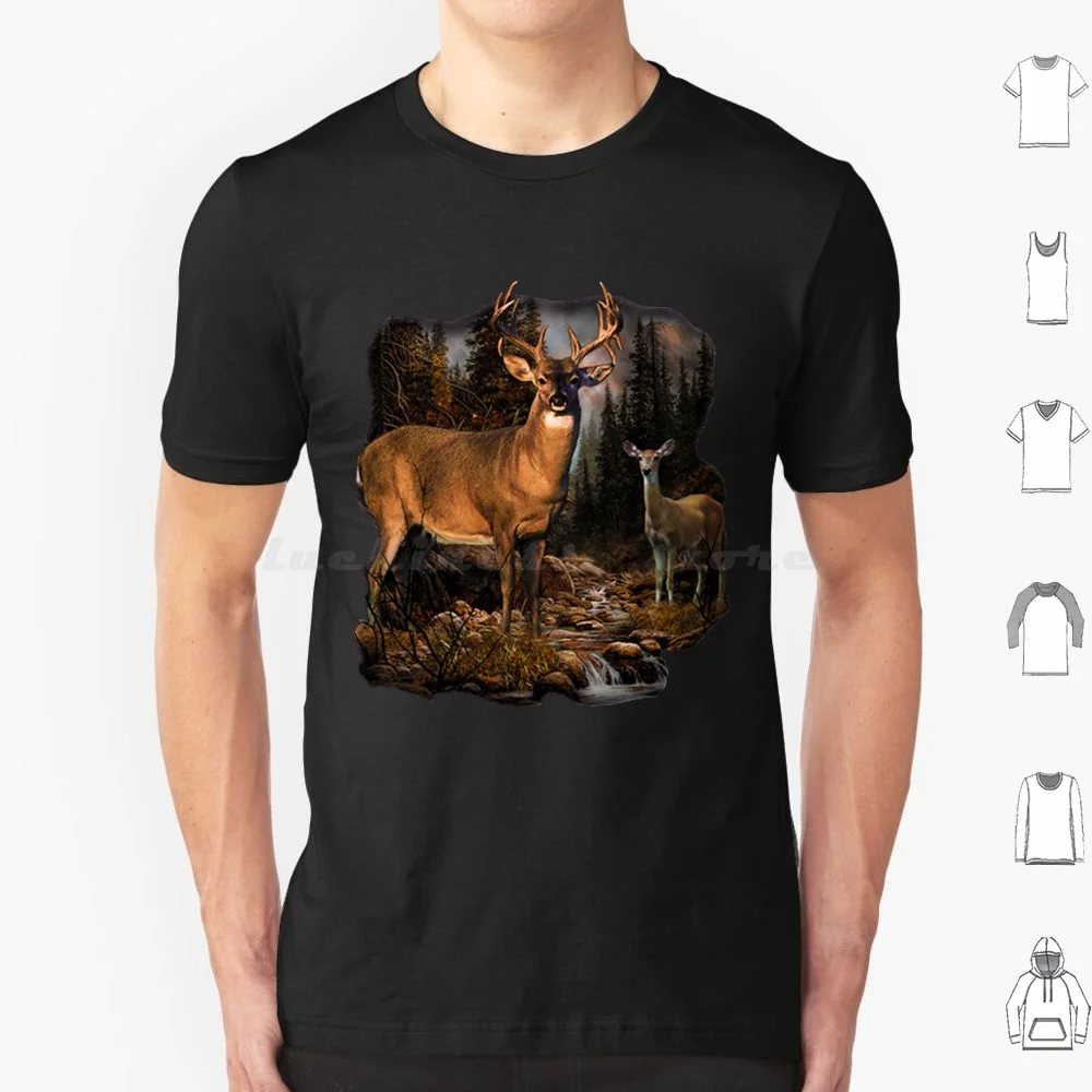 

Футболка большого размера с оленем, 100% хлопок