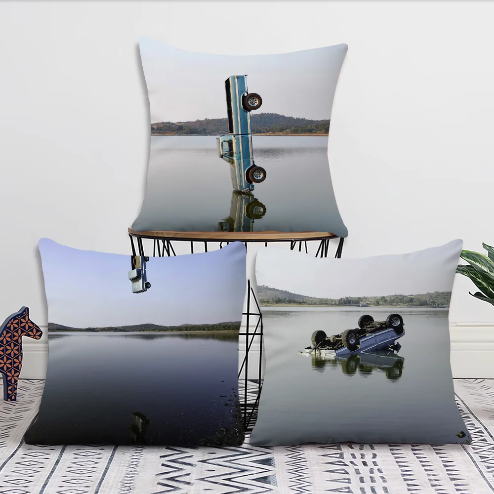 Signer F-1 T-Trillion Pillow Case Square Cushion Room Bedroom Headboard Sofa Living Backrest Car Accessories Nap Time