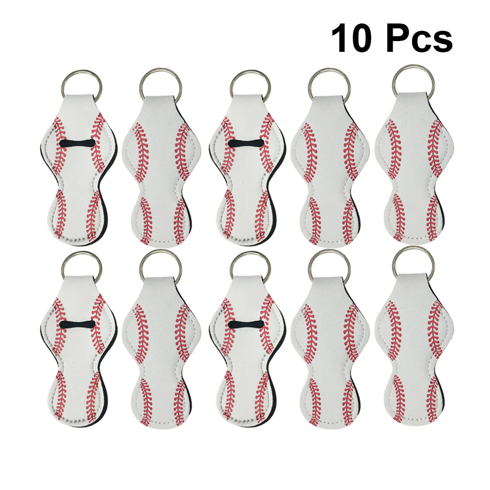 

Holder Lipstick Keychain Balm Cover Chapstick Lip Keyring Neoprene Key Cliphandbag Hanging Holdersring Portable Cases Keychains