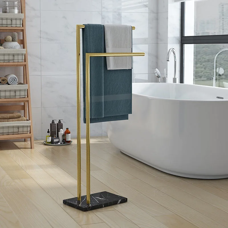 

Напольная вешалка для полотенец из нержавеющей стали для ванной комнаты-черный цвет-идеальное экономие места для ваших полотенец