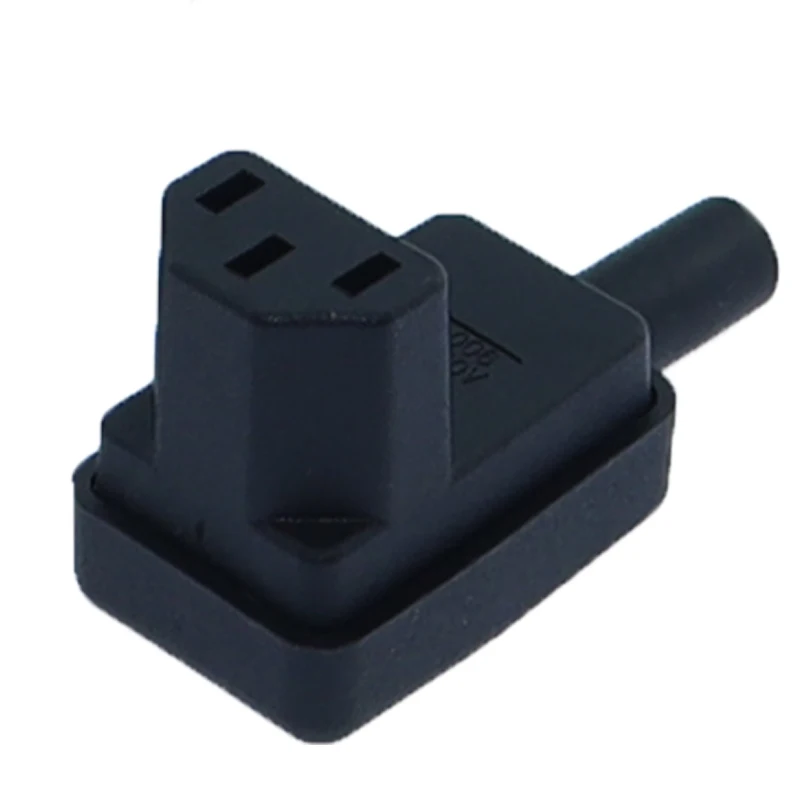 

Черный угловой сетевой разъем IEC 320 C13