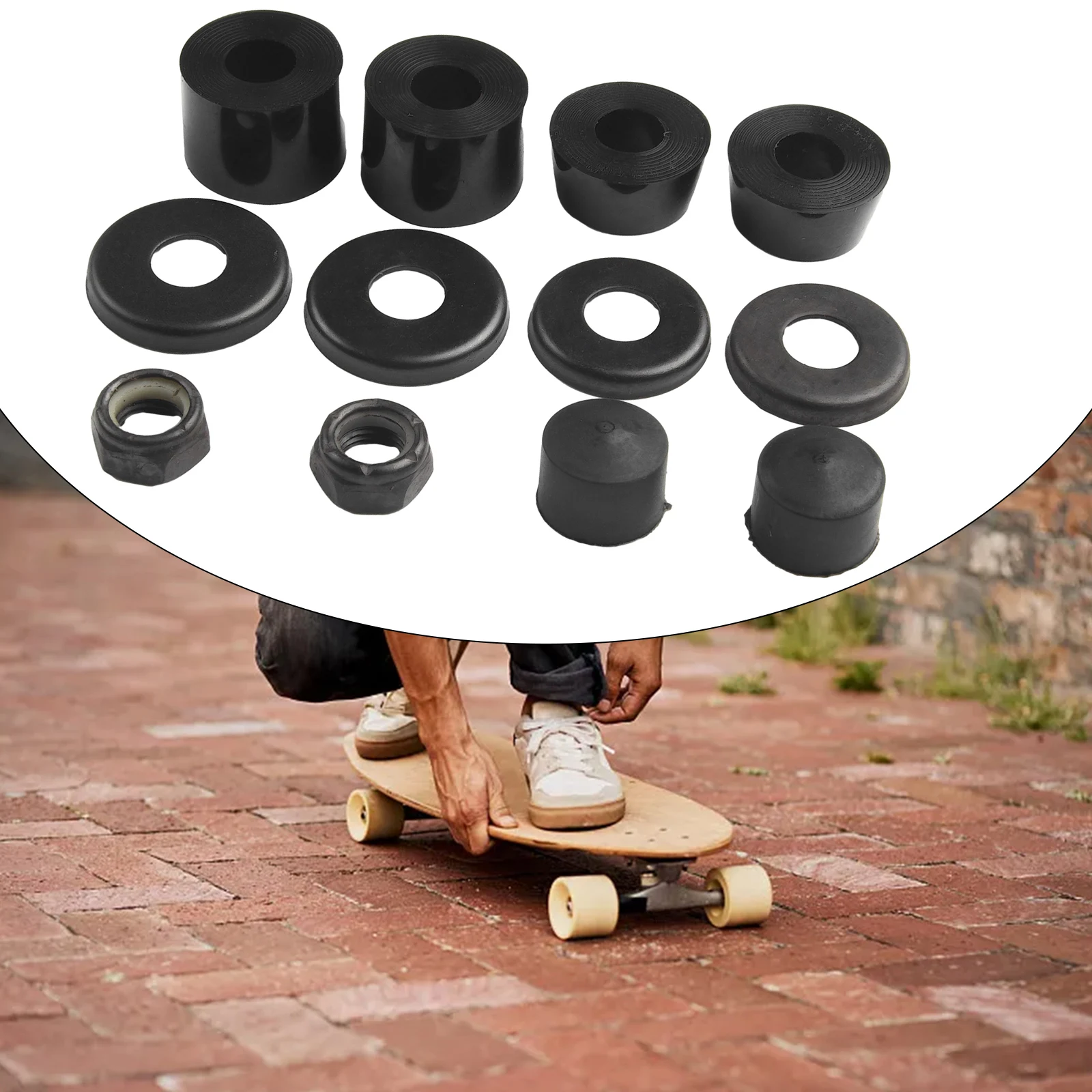 

92A Skateboard Bushings Cushion High Elastic Longboard PU Accessories For 7inch Truck Skateboards Longboards Landsurfboard