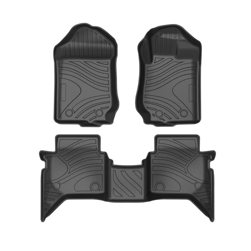 

Car Floor Mats Rugs Pick-up Carpet Floor Liner RHD/LHD TPE Car Mat Use For Ford Ranger 2015-2021 Auto Interior Accessories