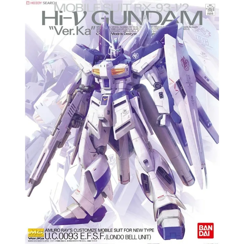 

BANDAI Anime1/100 MG RX-93-ν2 Hi-ν GundamNew Mobile Report Gundam Assembly Plastic Model Kit Action Toys Figures Gift