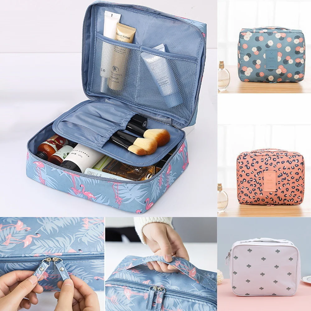 

2023 Women Makeup Bag Toiletrys Organizer Cosmetic Bags Outdoor Travel Girl Personal Hygiene Waterproof Tote Beauty Make Up Case