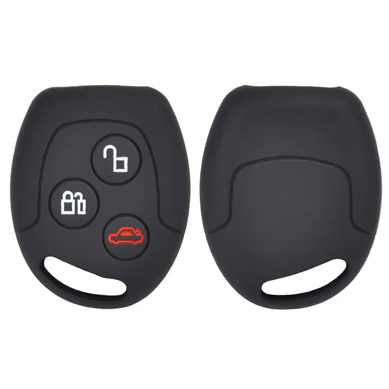 

Силиконовый чехол для ключа для Ford Focus KA Galaxy Fiesta C-Max S-Max Eco Sport Transit Mondeo Connect Remote Keyless Fob Shell