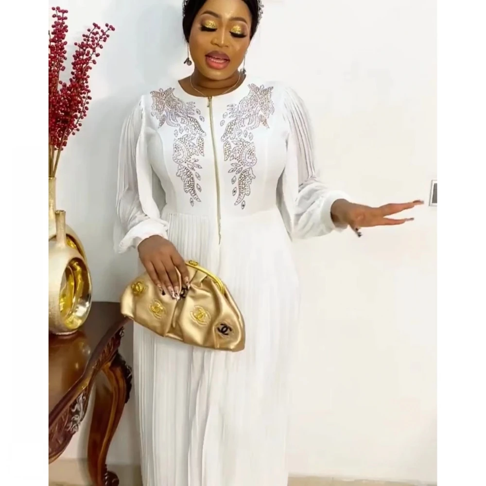 

Платье женское длинное в африканском стиле, из полиэстера, осень-весна 2022