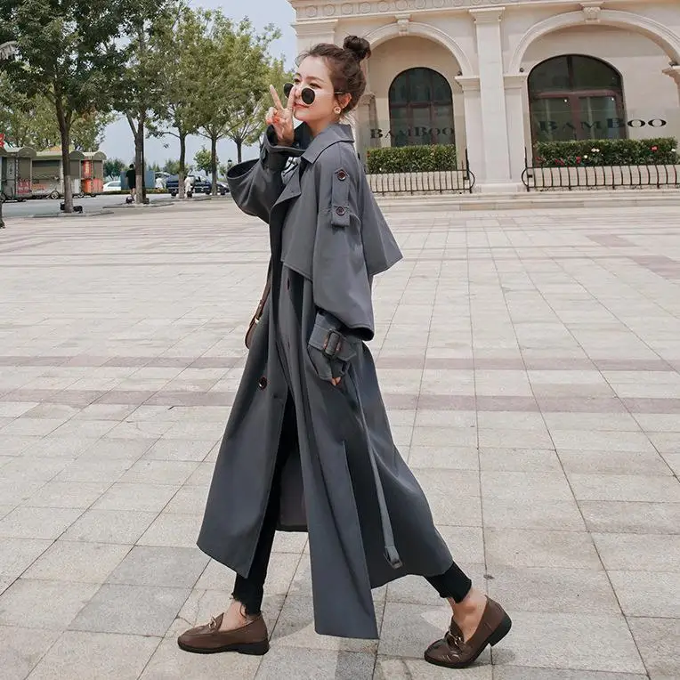 

SuperAen Women's Windbreaker Women's 2022 Spring and Autumn New Korean Style Loose Fashion Casual Coat