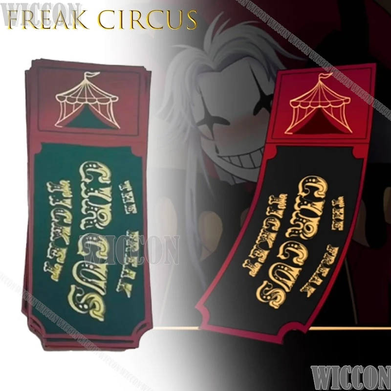 Фото Цирковая билетная карта Freak Красный Зеленый Розовый Аниме Коллекционная Высокое качество Косплей Товары для мероприятий Хэллоуин Kawaii Сексуальный Comic Con №2