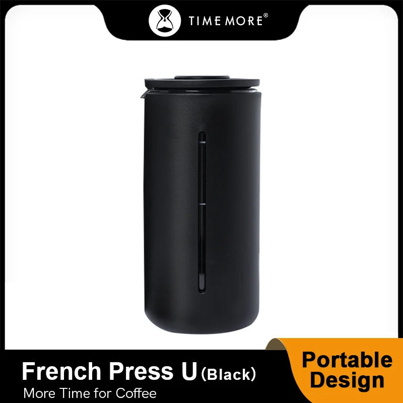 Timemore 450ml Portable Coffee Pot Small U French Press Coffee Maker