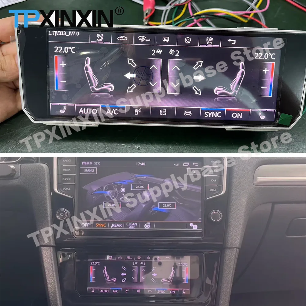 

6.9 Inch Air Conditioner For Volkswagen VW Bora Golf Lavida Magotan Passat Sagitar Tayron Tiguan AC Panel Receiver IPS Head Unit