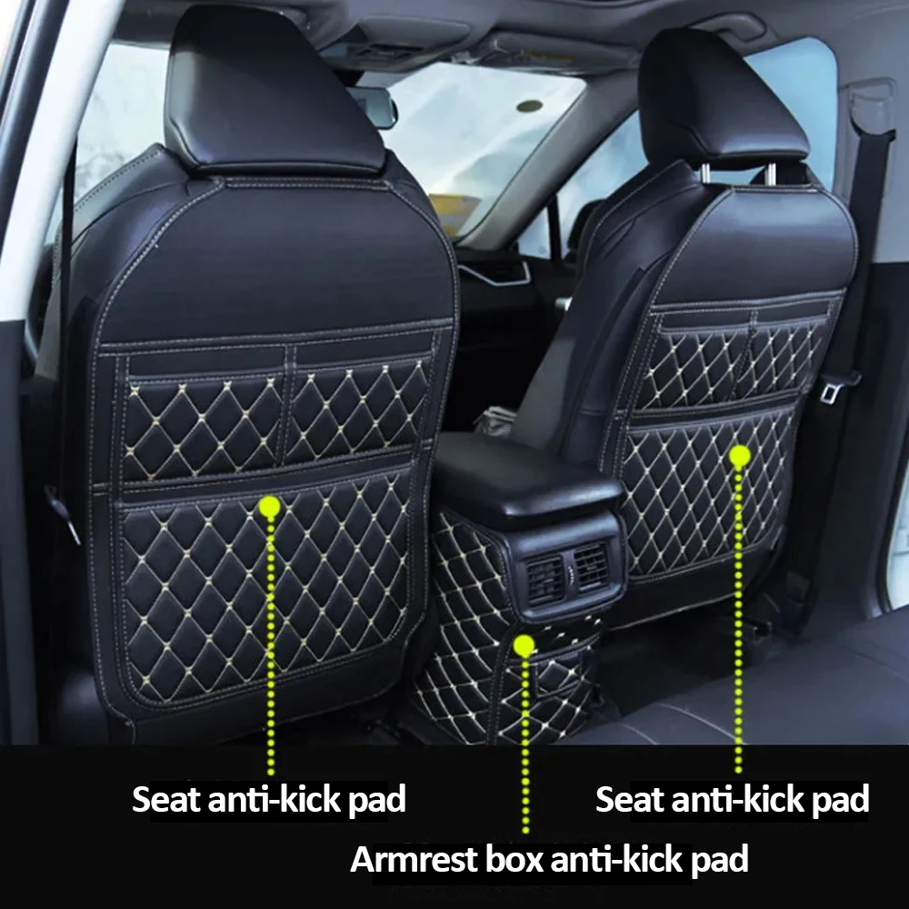 Для Toyota RAV4 XA50 2021 2020 ~ 2023 антигрязный подлокотник заднего сиденья антиударная