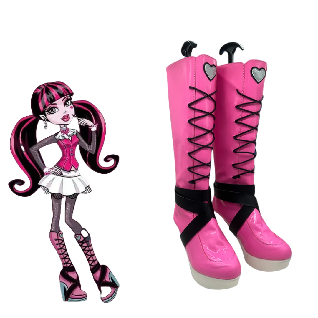 Draculaura Обувь для косплея Сапоги Туфли Monster High