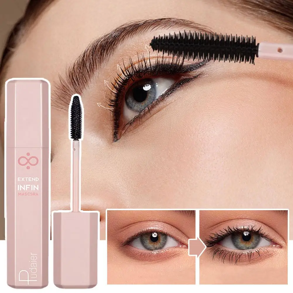 

Black Mascara Eyelashes Mascara 4D Silky Eyelashes Volume Lengthening Mascara Makeup Eyelashes Cosmetics Eye Waterproof Z8P5