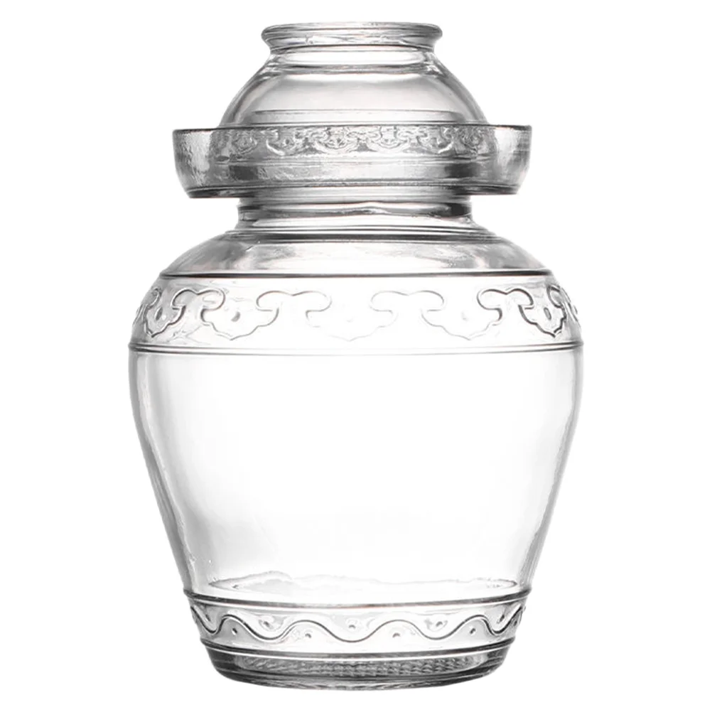 

Jar Pickle Fermenting Jars Glass Fermentation Kimchi Storage Pickling Crock Chinese Sauerkraut Containervegetable Containers