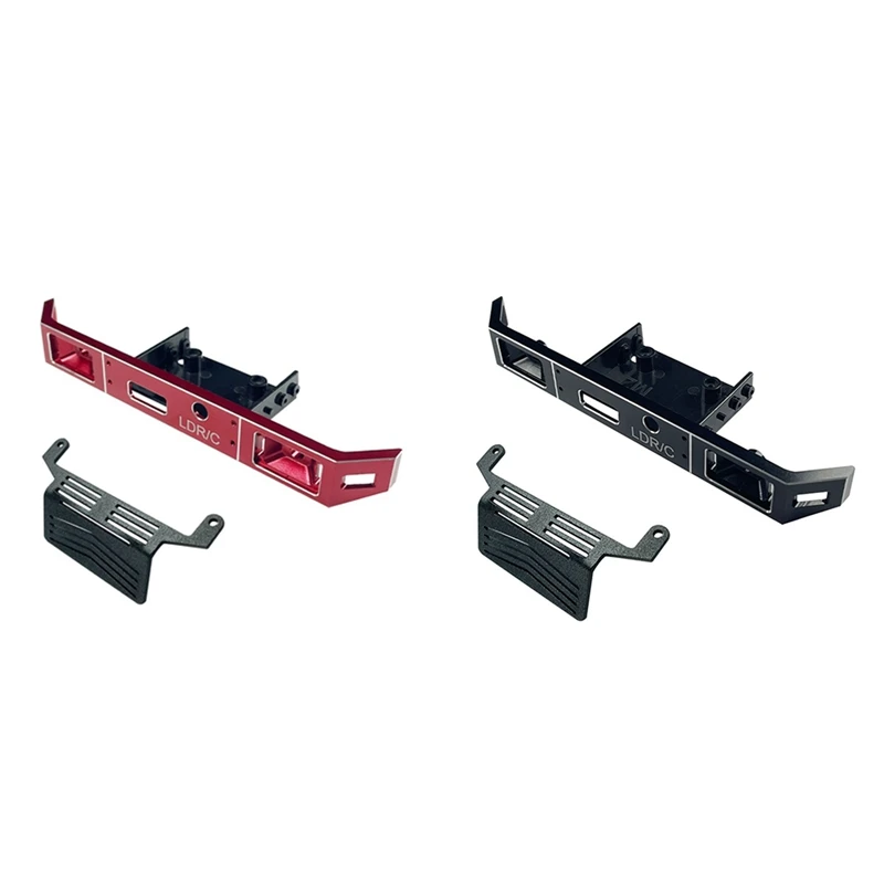 

Передний бампер для ДРК LD-P06 LD P06 Unimog 1/12 обновленные детали для радиоуправляемого грузовика, черный