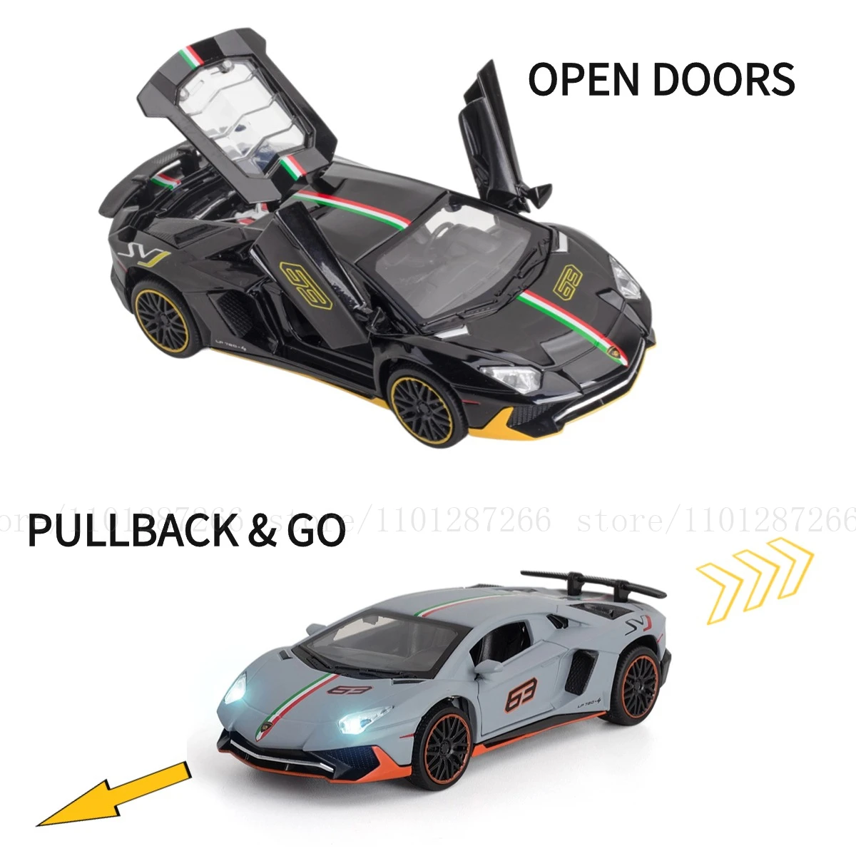 1:32 автомобиль Ford F150 Pullback игрушка с подсветкой звук двигателя литый под давлением