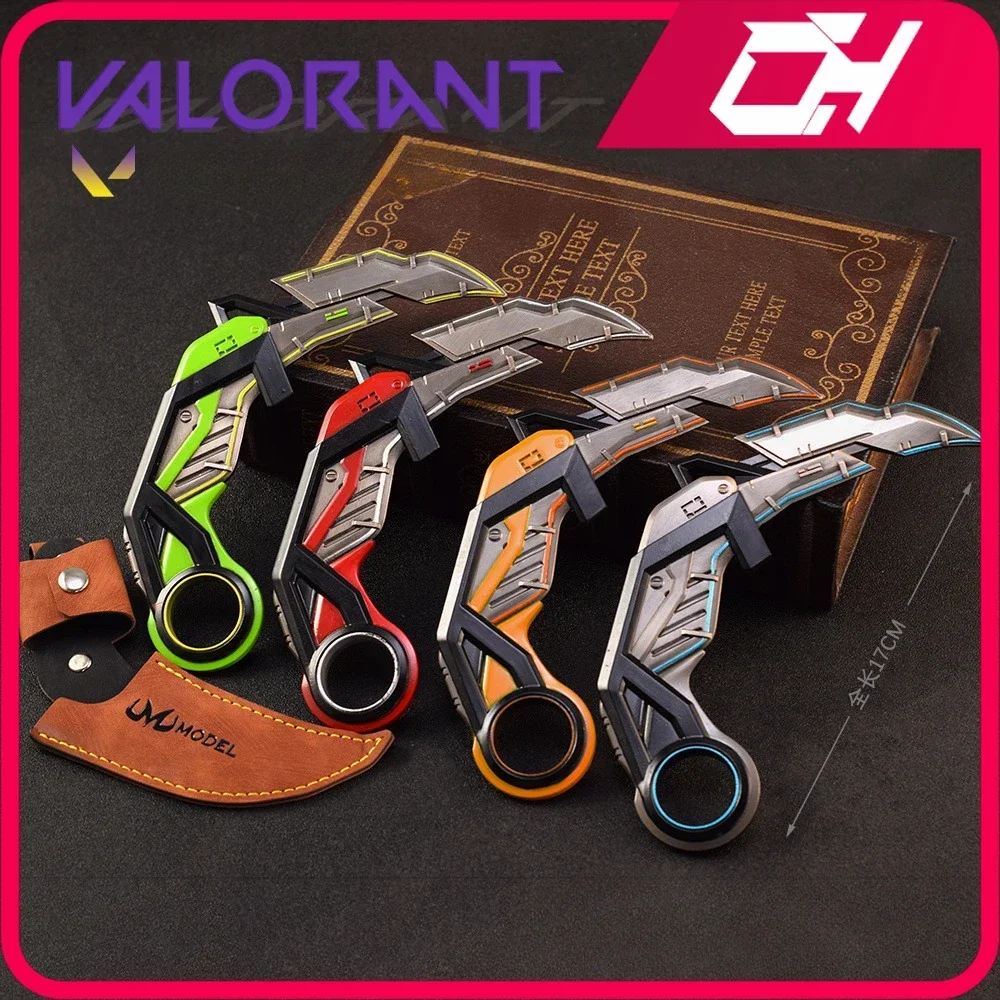 Valorant Weapon RGX 11z Pro Karambit 17 см Металлическая игровая периферия Самурайский меч Melee