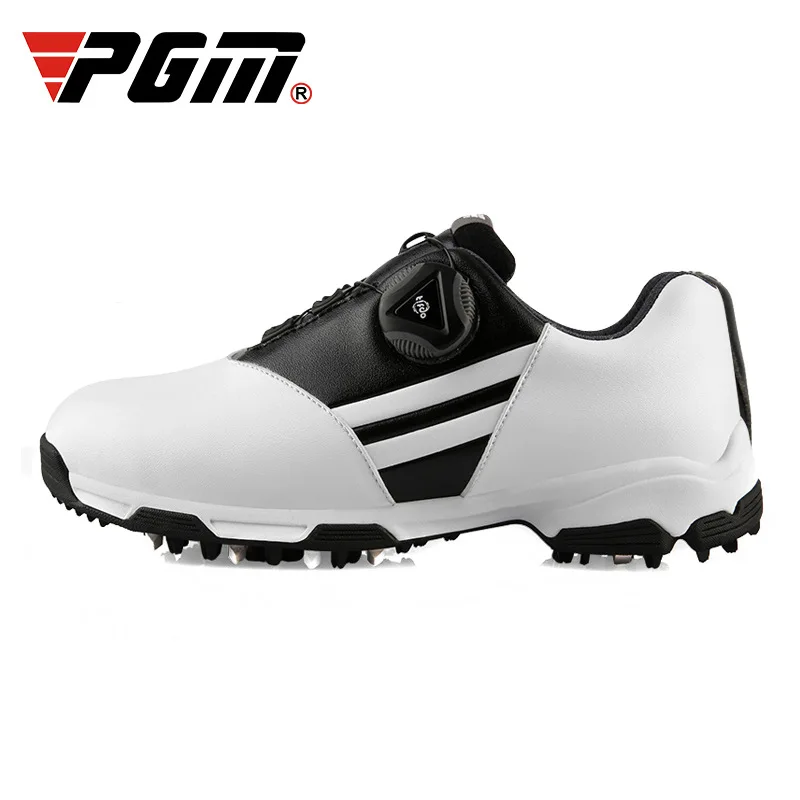 

PGM Children Boys Golf Shoes Anti-skid Leather Mesh Outdoor Kids Sneakers Hook Loop Athletics Sports Shoes XZ131