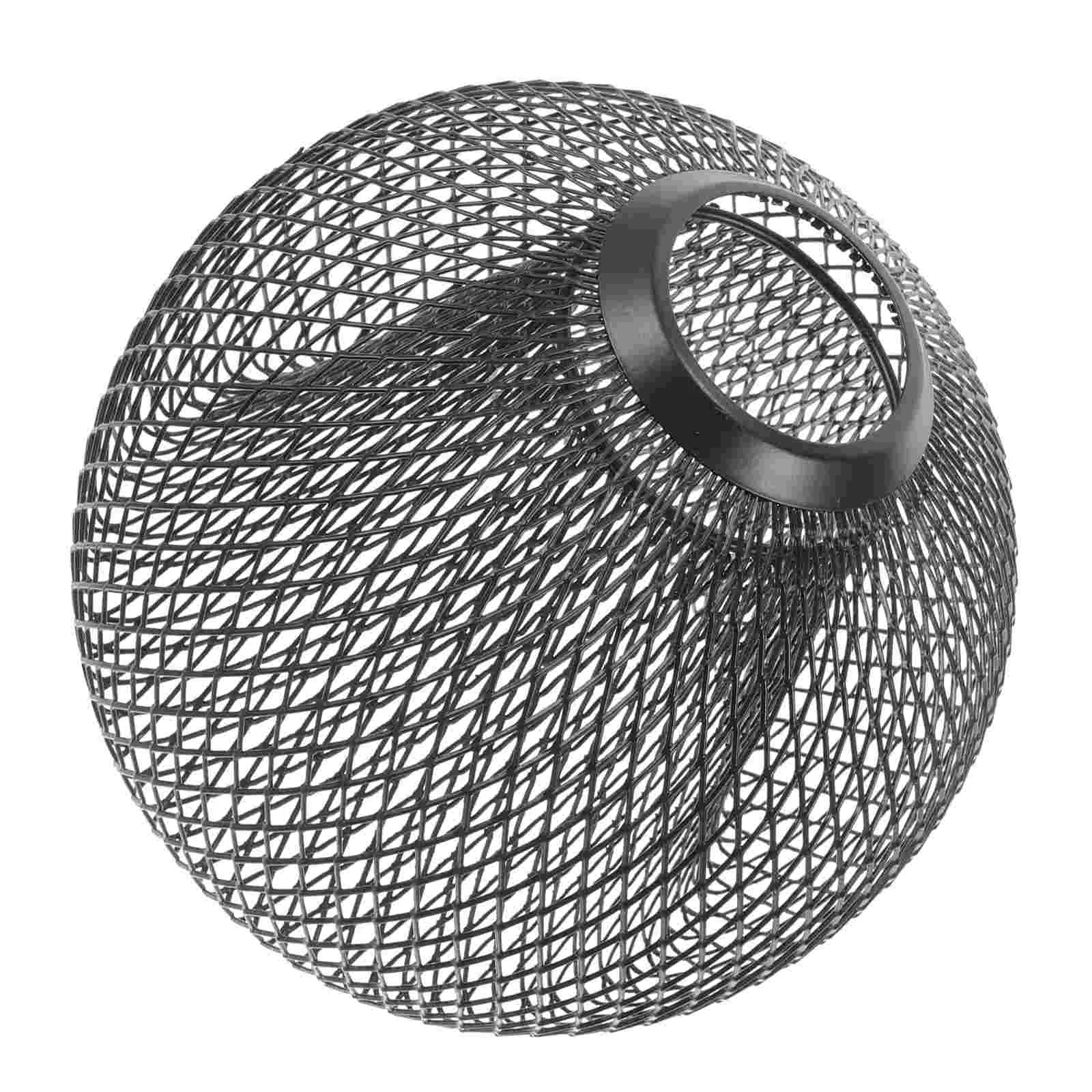 

Metal Wire Cage Lamp Shade Mesh Lampshade Hollow Lampshade Pendant Lamp Shade (Ball Shape)