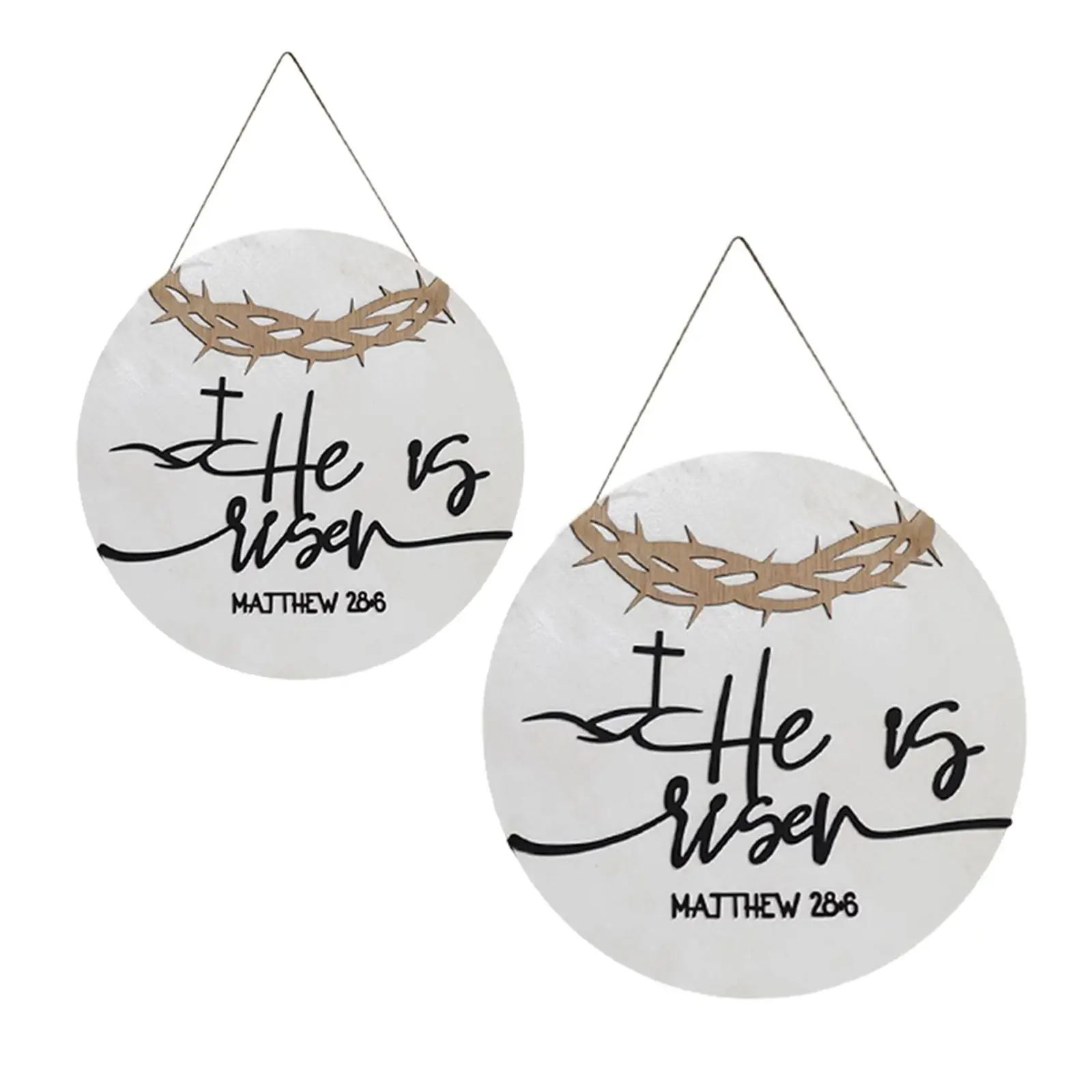 

Счастливая Пасха, дверной знак «он поднялся», Пасхальный венок для домашнего фермерского декора