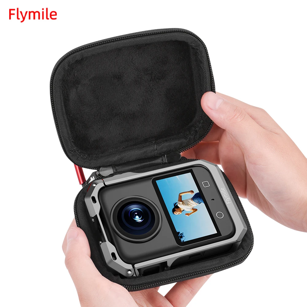 Фото Чехол Flymile Cage для DJI OSMO 360, сумка для хранения, аксессуары для камеры, портативная мини-коробка, твердый корпус, защита от царапин №1