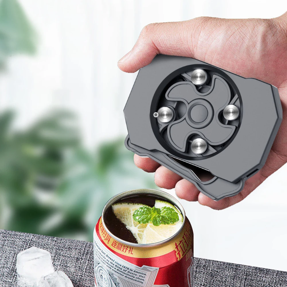 

Can Opener Hand Held-Safety Easy Manual Can Opener Edge-Steel Top Openers Multifunctional Kitchen Tool Beer Bar Accessories