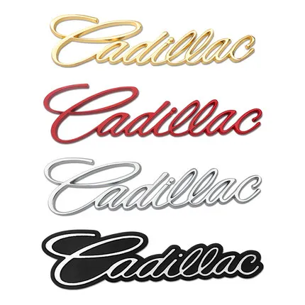 

3D Metal Stickers Car Side Fender Trunk Emblem Badge For Cadillac Escalade CTS DTS STS XTS ATS BLS SLS Deville Seville Tiburon