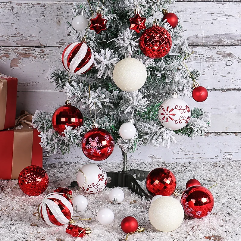 

Украшения в виде рождественских шаров, противоударные рандомные подвесные шарики, украшения для рождественской елки, праздника, свадебной вечеринки