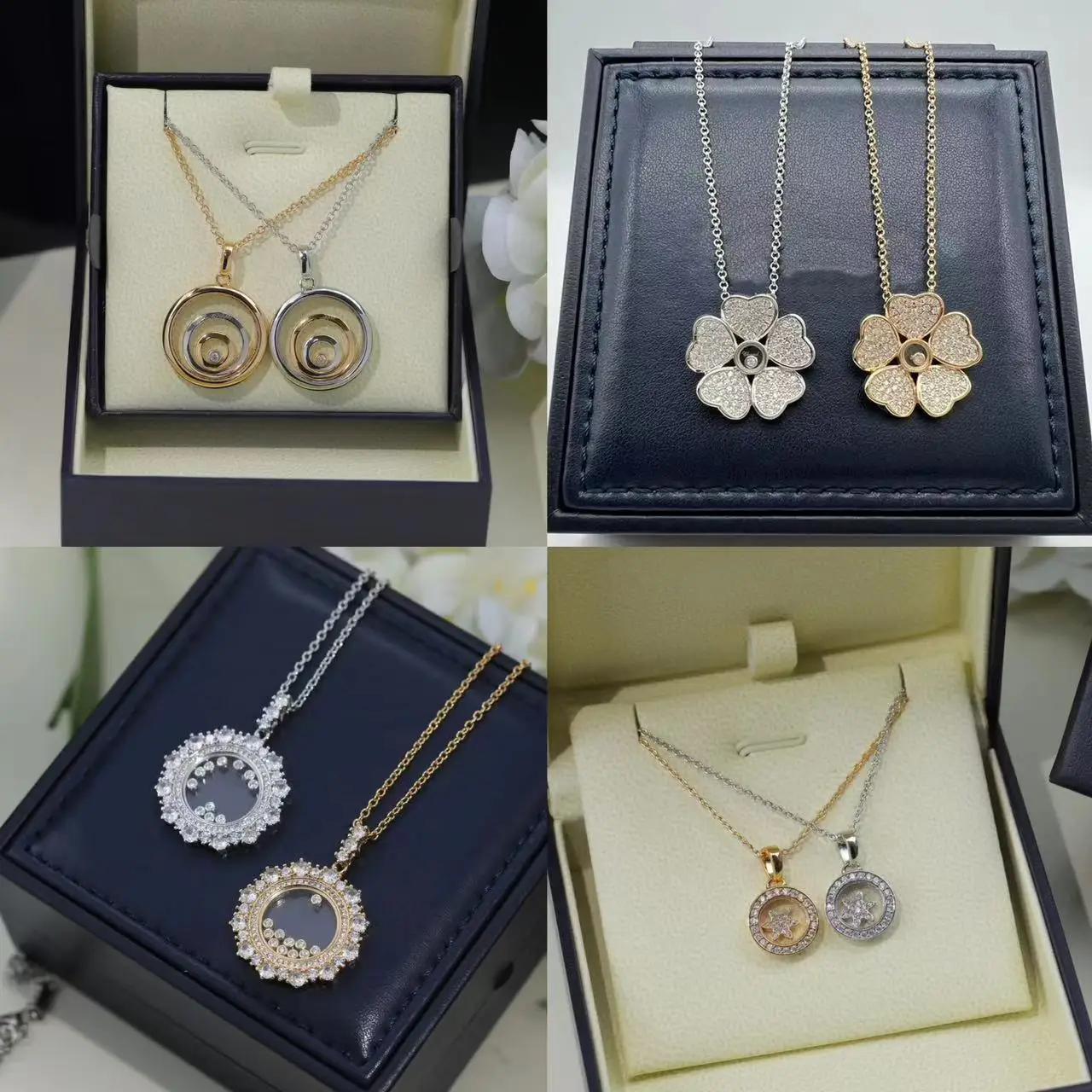 Оригинальное изысканное женское ожерелье с множеством различных подвесок