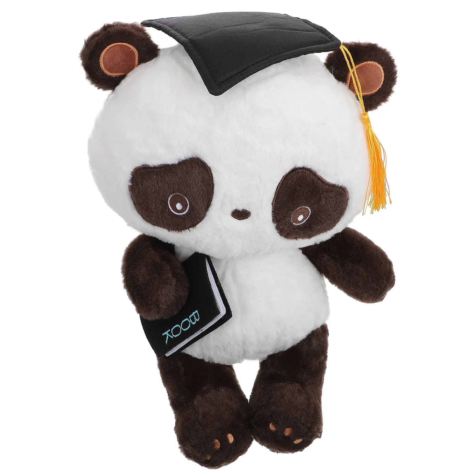 

Panda Doll Graduates Panda-shaped Stuffed Doll Lovely Plush Dr. Panda Children