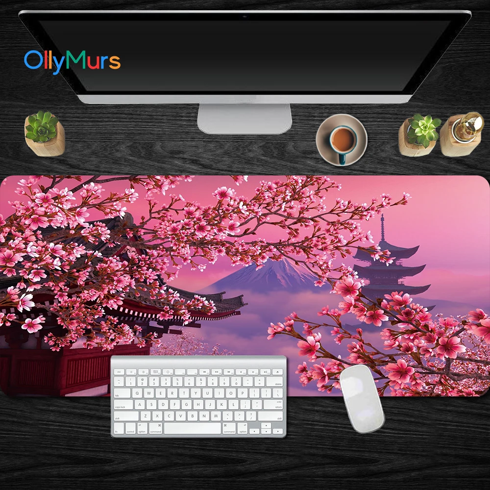 

Большой игровой коврик для мыши Cherry Blossoms XXL, коврик для мыши Lockedge, игровой коврик, компьютерный коврик для клавиатуры, коврики для мыши для оф...