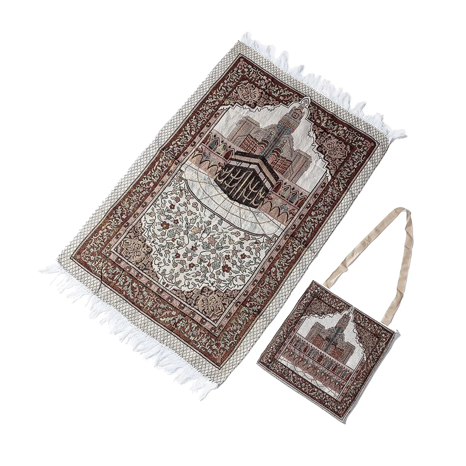 

Prayer for Prayers - Ramadan Gifts for Men and Portable Praying Mat Rug - with Storage to Carry
