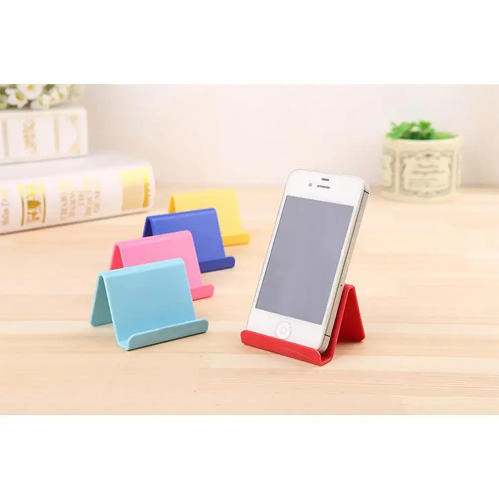 

[Ready stock] Candy Color Tabletop Phone Holder Kitchen Organizer Random Color