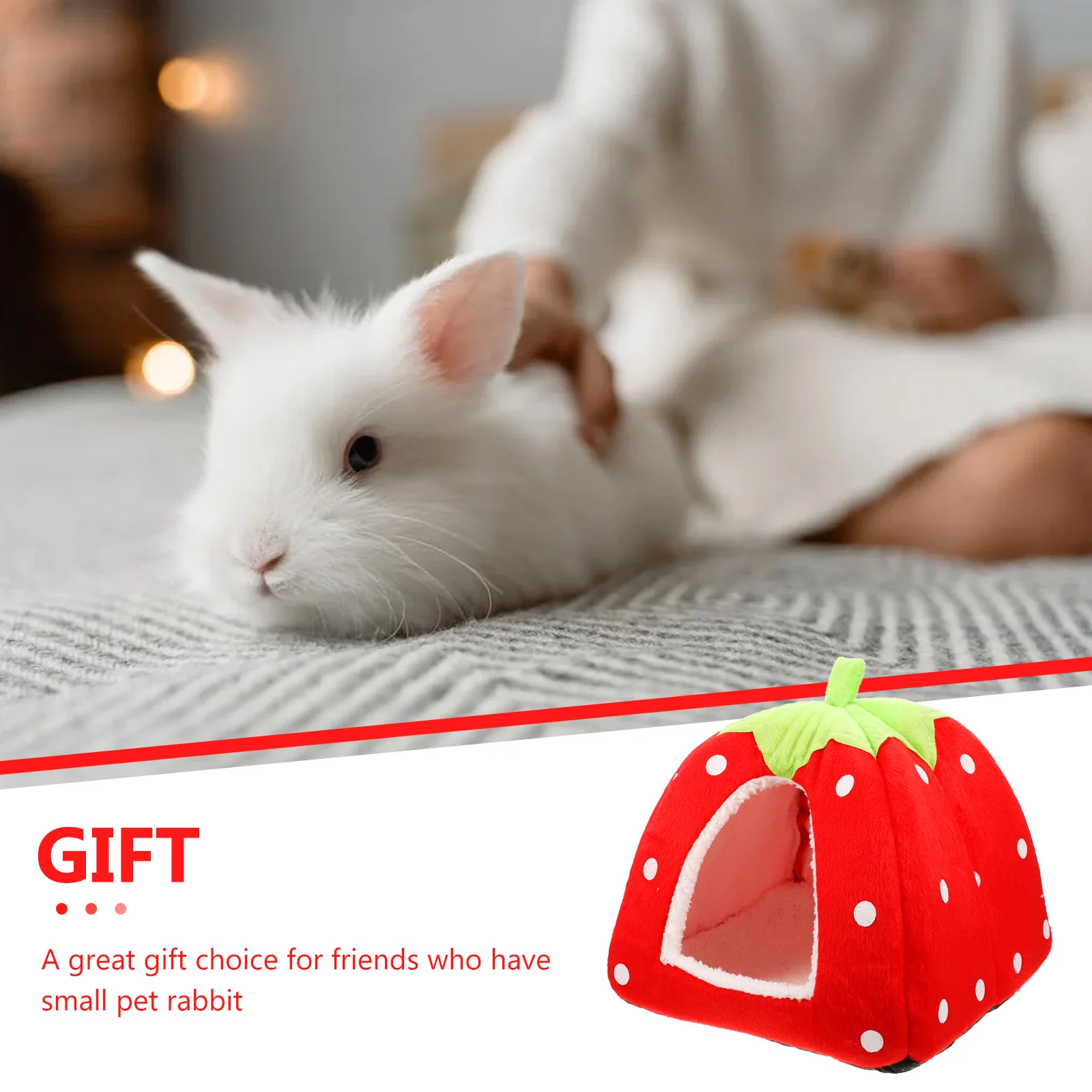 Кровать кролика теплая морская свинка пещера убежище милая кровать для хомяка