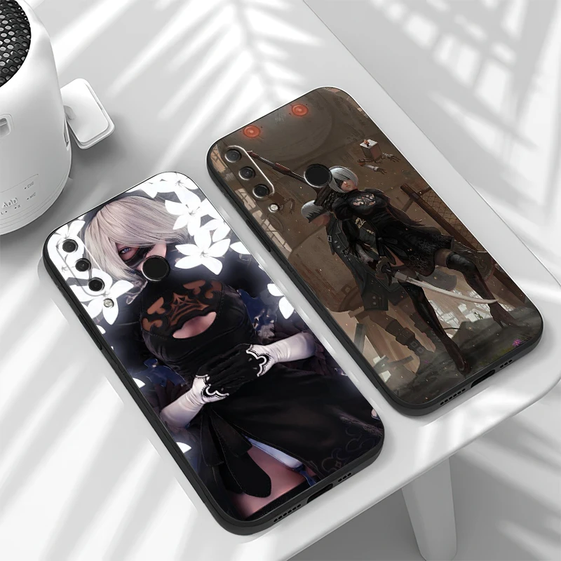 

Phone Case For HUAWEI Honor 8X 9X 9 Lite 10 10X Lite 10i 9A Black Liquid Silicon Funda Carcasa TPU Smartphone Original Unisex