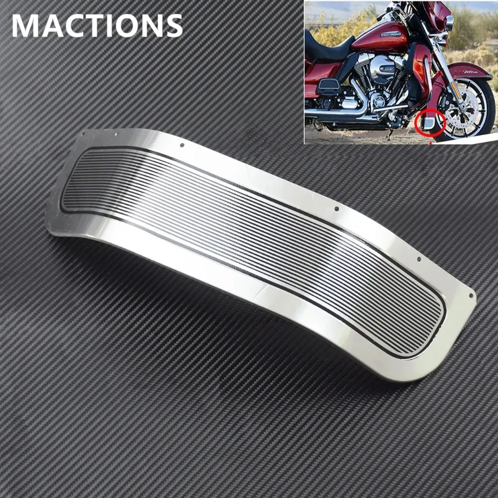

Мотоцикл переднее крыло отделка юбка Защитная крышка Алюминий для Harley Touring Electra Road Glide Road King FLHR FLHTK 2014-2020