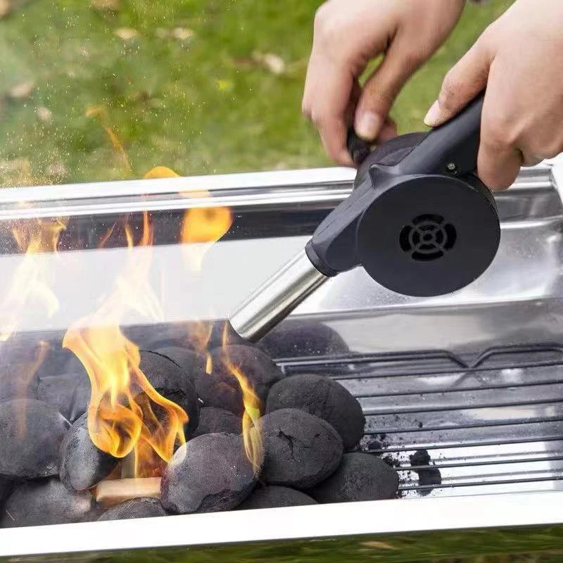 

Outdoor Barbecue Fan Hand-cranked Blower Hand Portable Blower Portable BBQ Grill Fire Bellows Picnic Camping Accessories Tools