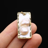 fine natural mother of pearl shell pendants reiki heal gold plated pearl charms for jewelry making diy necklace earrings gifts