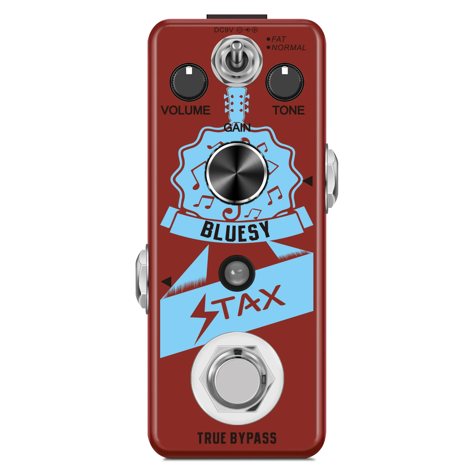 Rowin Stax LEF-321 Bluesy Blues Overdrive гитарная педаль эффектов из алюминиевого сплава True Bypass