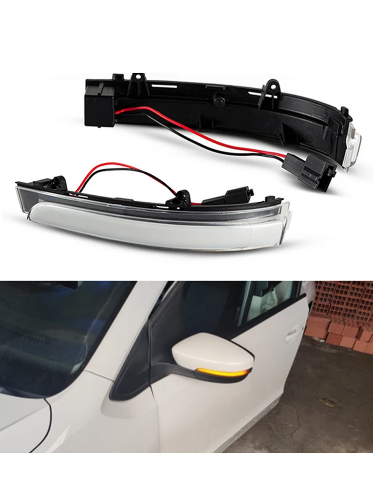 Светодиодный указатель поворота для зеркала заднего вида 2 шт. указатели Volkswagen GOL