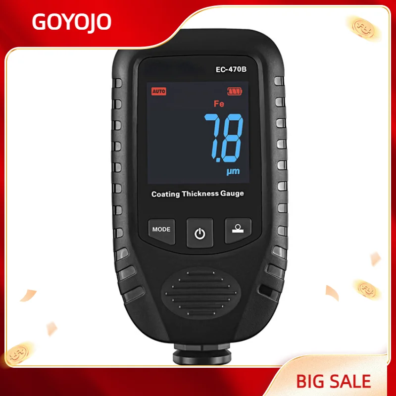 

EC-470B Color Digital Automobiles Paint Thickness Gauge