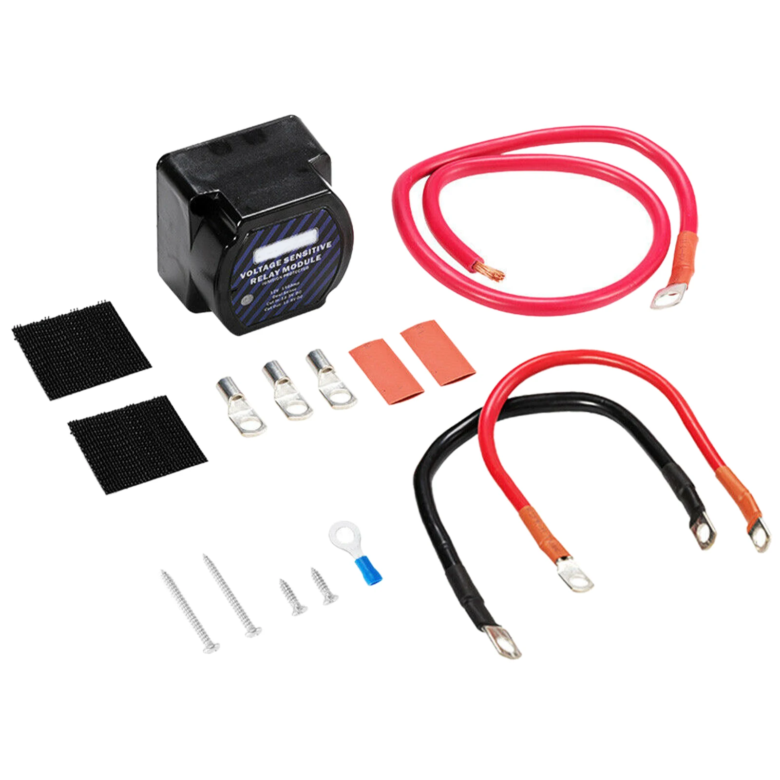 

12V Car Marine For Camper Dual Battery System Isolator Cable Terminal Install Voltage Sensitive Relay Kit Sticker