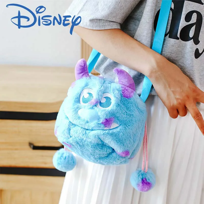 

Сумка-ведро Disney New Monsters University плюшевый Салливан Женская, мессенджер, Студенческая Милая женская сумка с сердцем JK на плечо