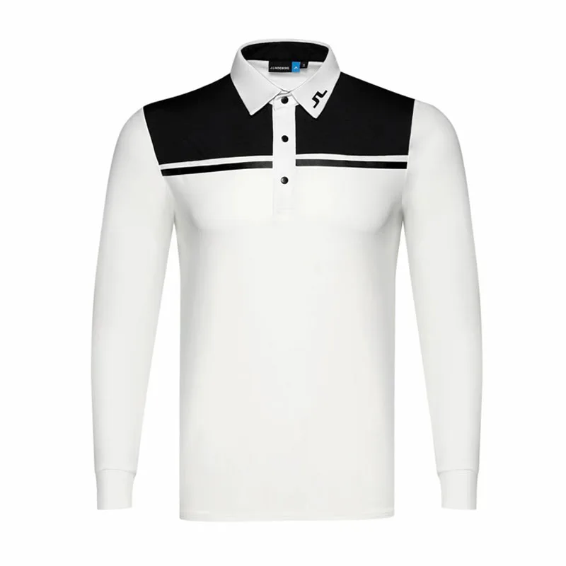 Golf Clothing Men's Breathable and Quick-Drying Sports and Leisure Outdoor Autumn High-Quality Long-Sleeved Polo T-Shirt