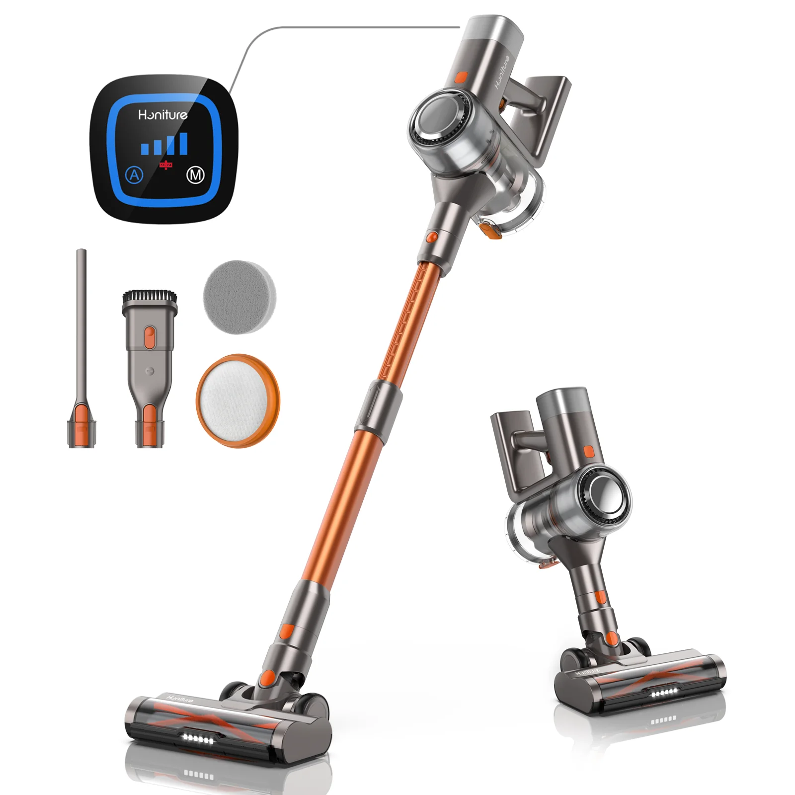 

400W 33000pa S11 Cordless Wireless Handheld Vacuum Cleaner for Home Appliance 40Mins Removable Battery with display Aspiradora