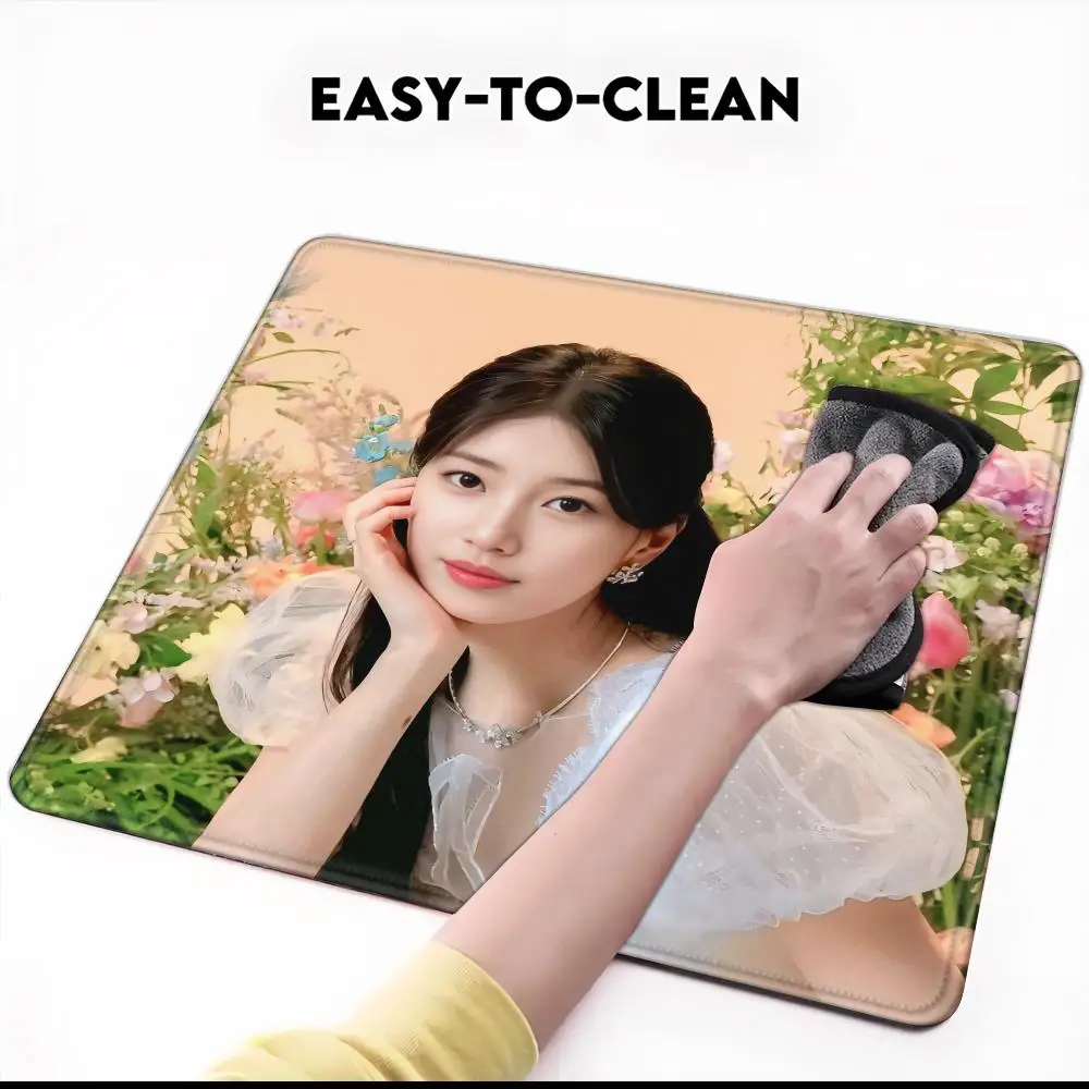 Фото Kpop-B-Bae Suzy коврик для мыши маленькие игровые аксессуары клавиатура компьютерный офисный настольный коврик для ПК геймер нескользящий резиновый коврик для мыши №5